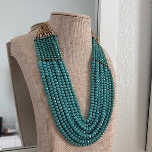 Elegant Turquoise Beaded Necklace